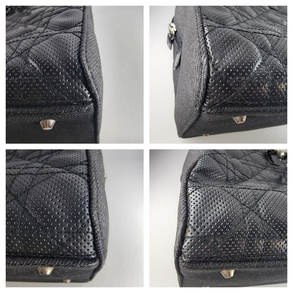 Dior Cannage Perforated Satchel Bag - Picture 8 of 8